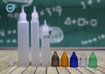 unicorn bottle 15ml 30ml pe plastic glue cap pen shape bottle from hebei kenwei