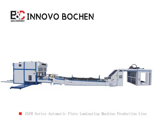 Automatische Hochgeschwindigkeits -Well -Flöte -Laminierung und Kartonflöte -Laminiermaschine