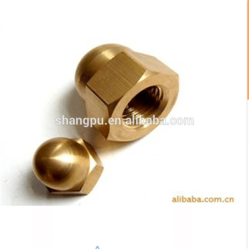 brass sleeve nut Hex domed cap nuts brass