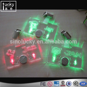 Led Name Card Acrylic Beautiful Business Card With Colorful Design