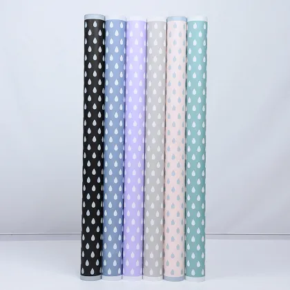 Raindrop pattern flower packaging wrapping paper