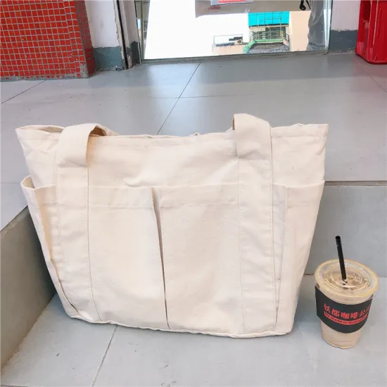 Customized Extra Large Canvas Cotton Tote Shopping Bag