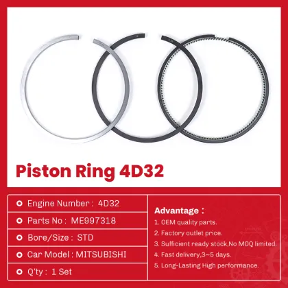 Auto Parts MITSUBISHI Piston Ring 4D32 ME997318