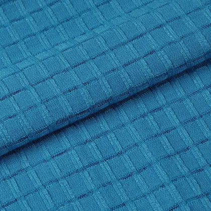 Y/D Varigated Rib Fabric Rayon Polyester Plaid Fabric