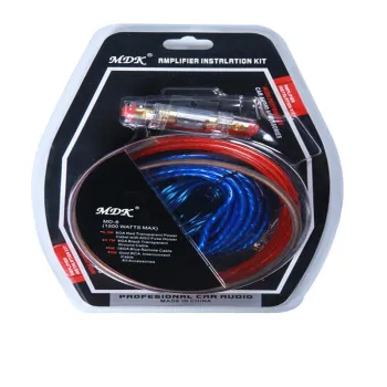 Car Amplifier Wiring Kit with Double Blister Customization: Audio Subwoofer Power Fuse Cable Set