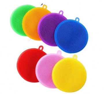 Scrubber di spugna da cucina in silicone riutilizzabile