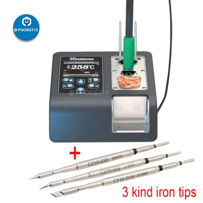Xsoldering Electric Soldering Station Lead-free 2.5S Rapid Heating Soldering Iron Set JBC Handle Universal JBC Tip Welding Kit