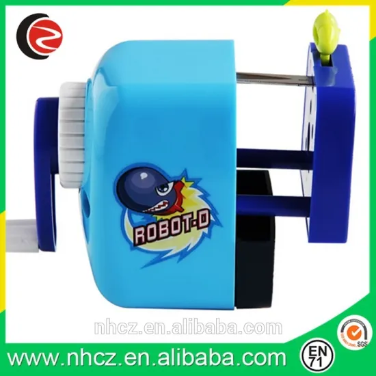 Stationery Blue Plastic Pencil Sharpener with One Hole