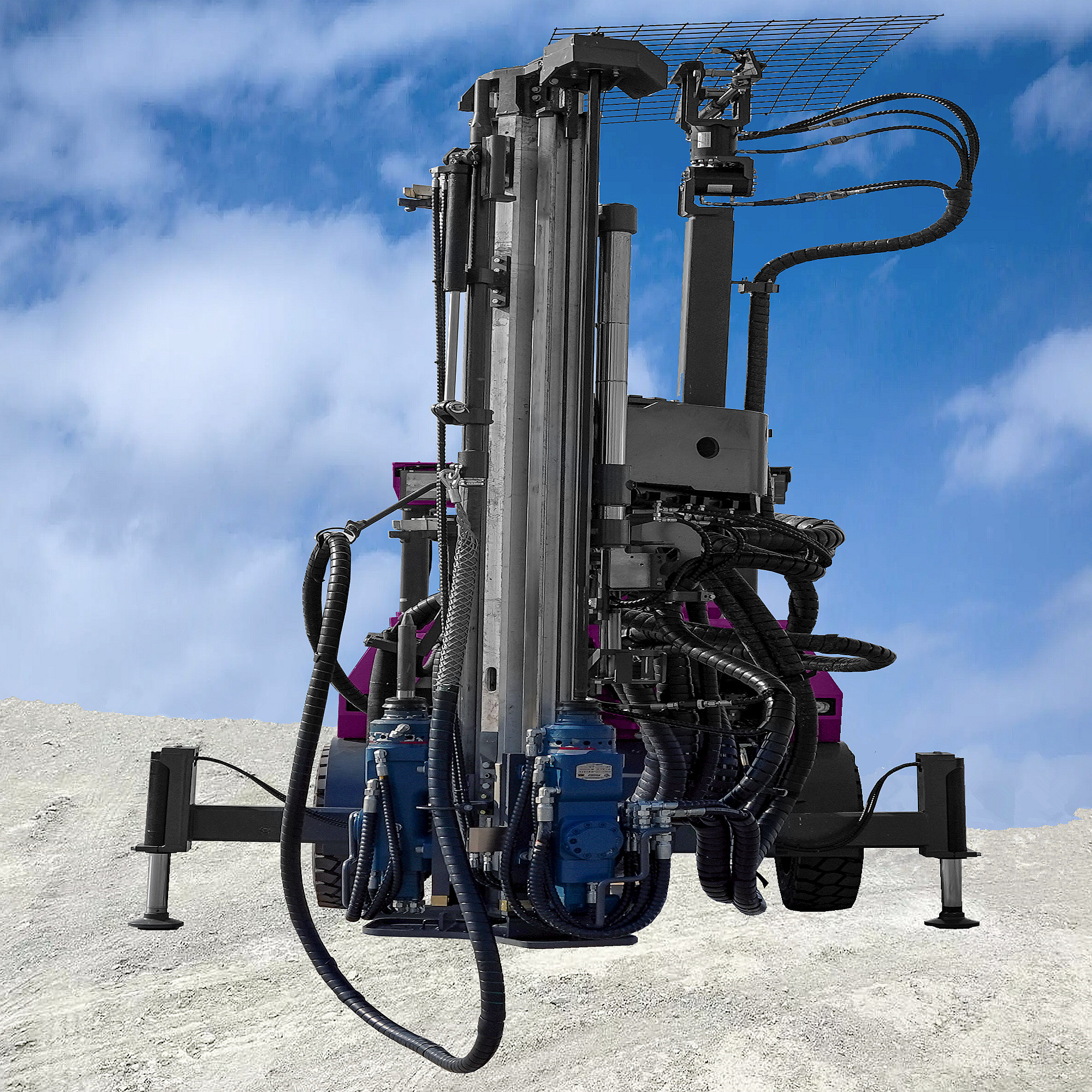 Underground Rig Underground Tunnel Drilling Rig: Hydraulic Borehole Drilling Equipment ...