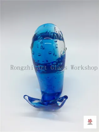 Blue Shark Glass Sculpture