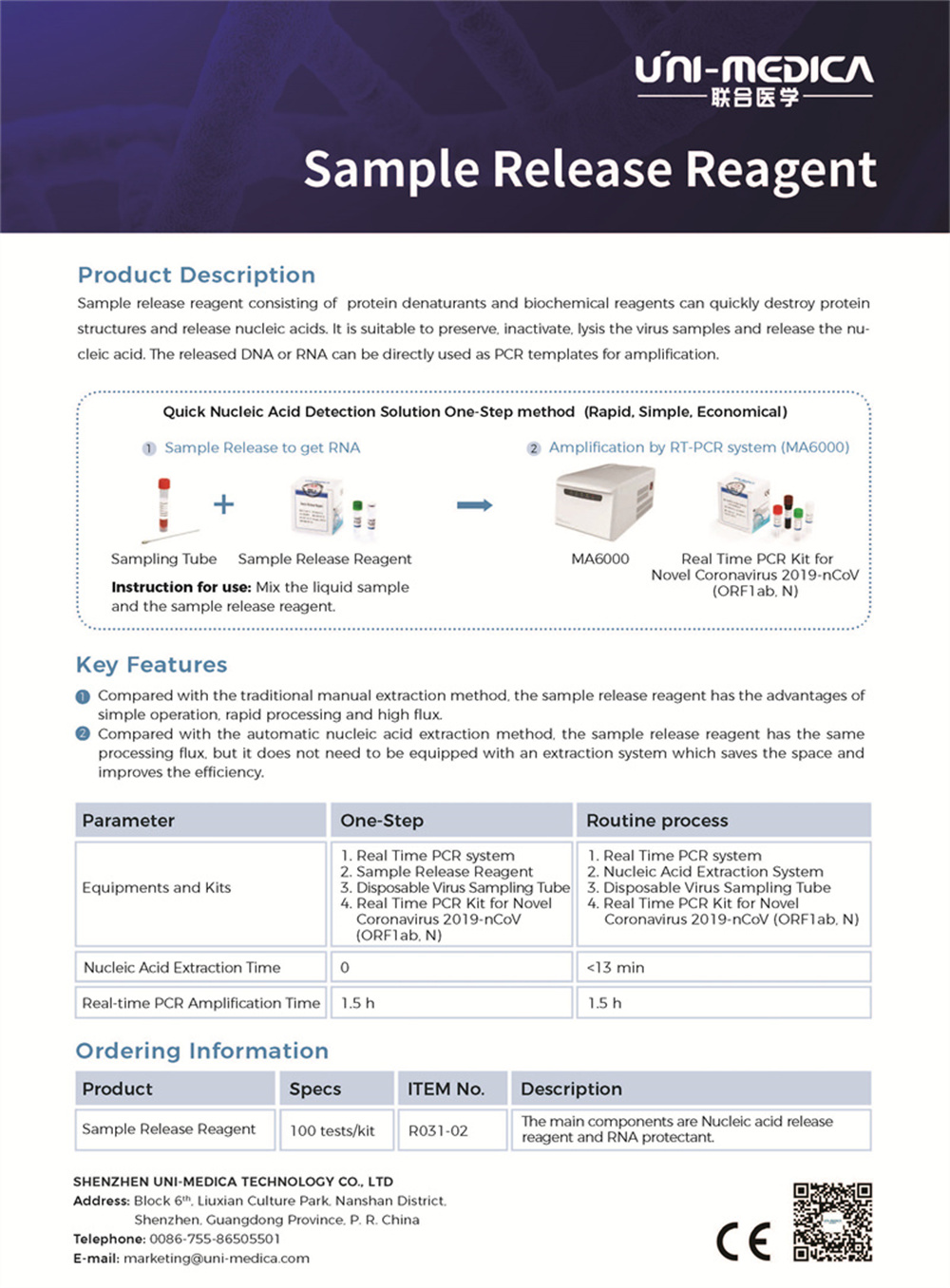 Sample Release Reagent Sample Release Reagent