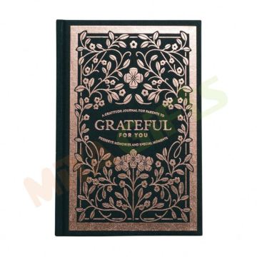 Custom Black Linen Bound Journal Gold Foil Flora Flower Notebook Planner Diary