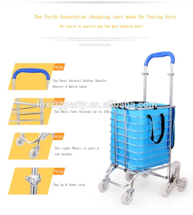 fuxing trolley ,shop trolley ,foldable aluminium trolley