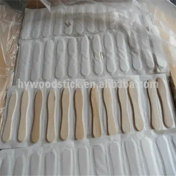 2016 Wooden Craft Stick Plain Taster Spoon Paper Wrapped