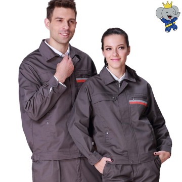 আরামদায়ক ধূসর পলি-কটন ওয়ার্কওয়্যার সেট