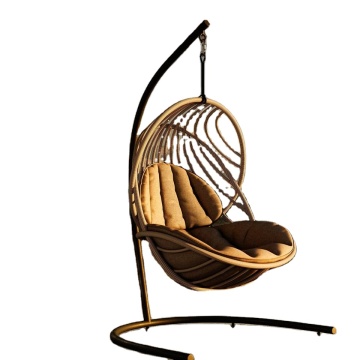 European Rattan Hanging Swing Chair for Indoor/Outdoor Use