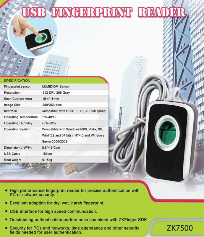zk4500 usb fingerprint reader driver download