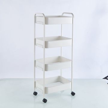 High Quality 3 Layer Trolley: Multifunctional Kitchen and Bathroom Storage Cart