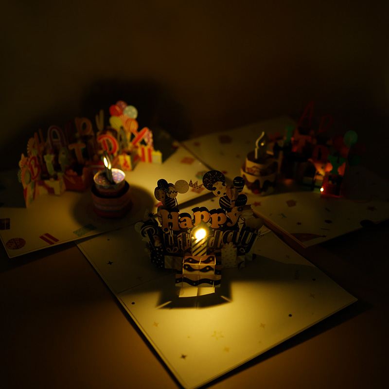 Blow Out Candle Musical Birthday Card