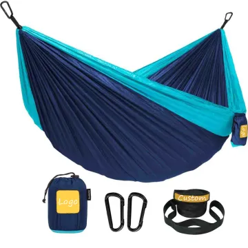 Custom Hammock with Storage Bag - Lightweight Travel & Camping Hammock (Double & Single)