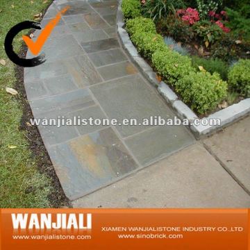 Walkway stone paving