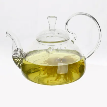 manufacturer china promotion gift OEM pyrex glass teapot