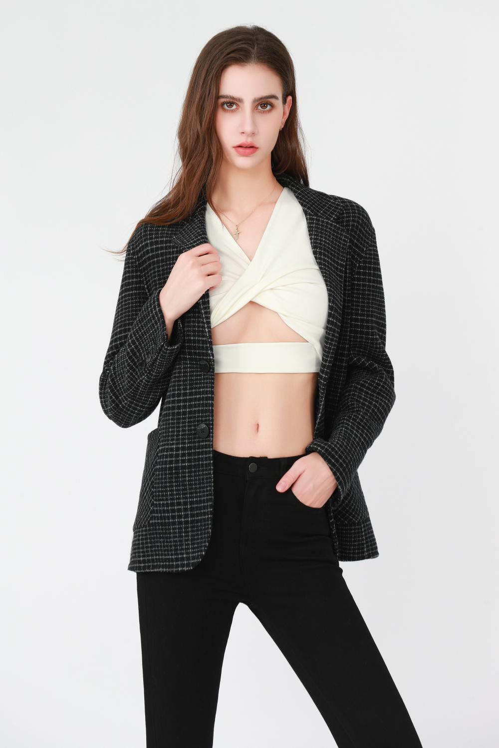 Female Wool Fabric Suit Coat