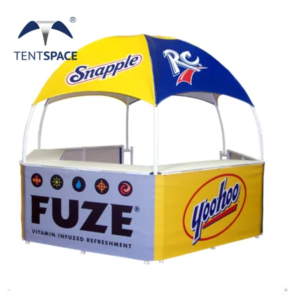 Custom 10ft/3m Canopy Dome Kiosk Signs for Brand Promotion at Trade Shows