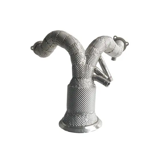 Popular Stainless Steel Automobile Modification Parts for Audi Q8 Downpipe