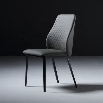 Modern High Back Faux Leather Dining Chair for Pub and Home