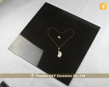 Foshan 800x800mm High Gloss Black Porcelain Floor Tile,32x32 Black Tile