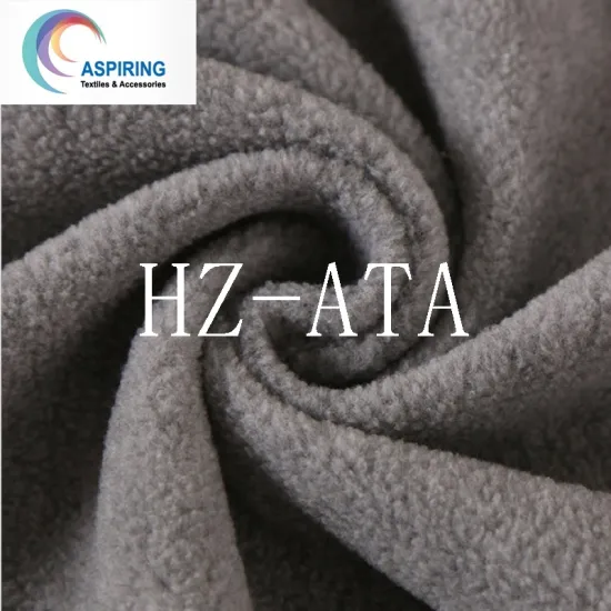 Hearther Grey Polar Fleece 75D/144f Solid Dyed