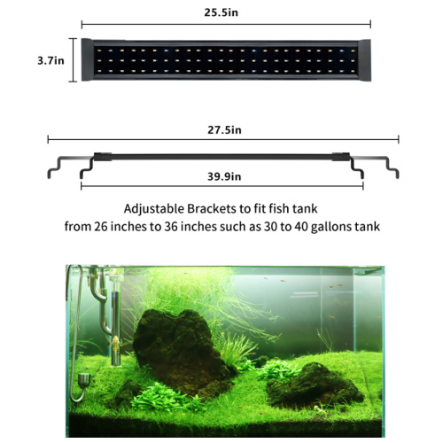 36W Süßwasserfischtank LED -Licht
