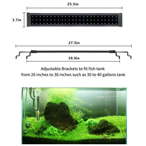 China 36W Freshwater Fish Tank Led Light Supplier