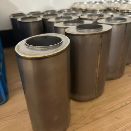 Oval Muffler Offset Racing Exhaust System Muffler