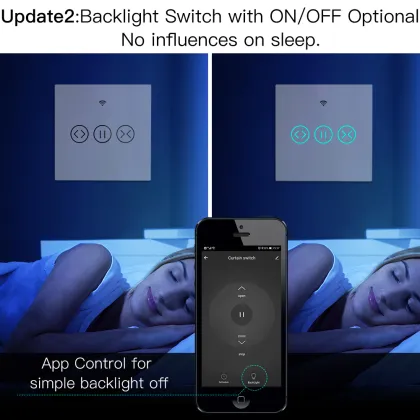 2024 Google Home Alexa Voice-Controlled Smart Dual Curtain Switch - WiFi Remote Control