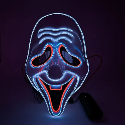 Luminous Horror Halloween Scream Face Mask