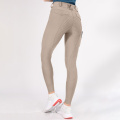 Mujeres calzones con leggings ecuestres de silicona completa con bolsillo