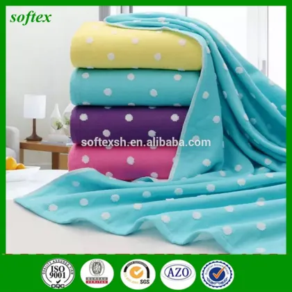 zero twist yarn dyed jacquard polka dot bath towels