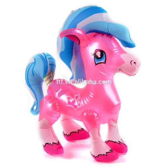 children lovely inflatable cartoon horse model indoor rider toys for kids