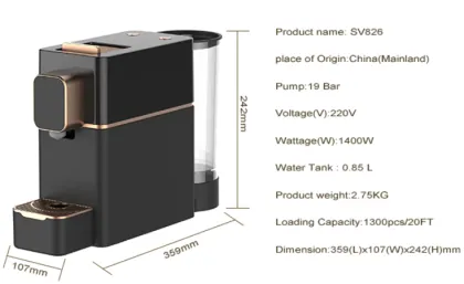 New Home Kitchen Office Electric Capsule Coffee Machine