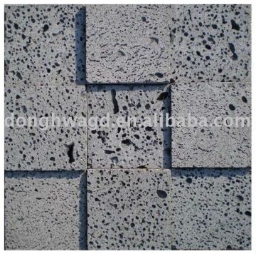 natural black volcanic mosaic