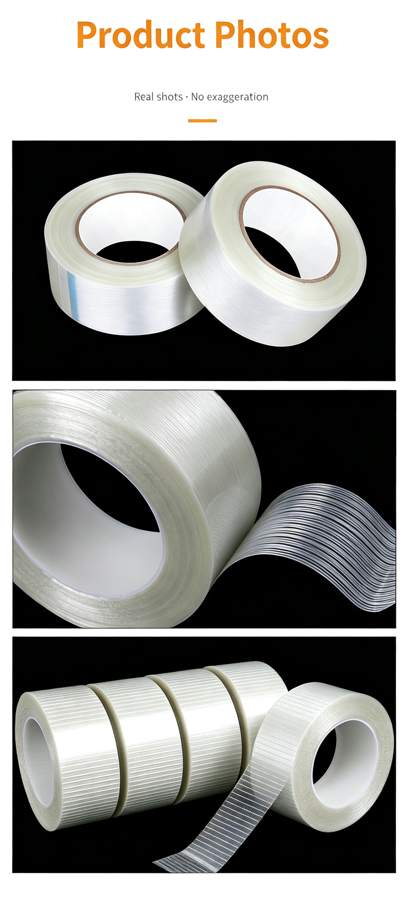 residue‑free fiberglass adhesive tape