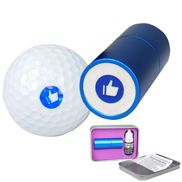 New Custom Logo Golf Metal Stamp: Aluminum Golf Ball Stamper with Fast-Drying Waterproof Ink and Durability