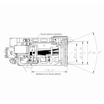 FL 15-300 mm F4.0 MWIR 3.7-4.8um Stepper Motor gekühltes Überwachungsobjektiv