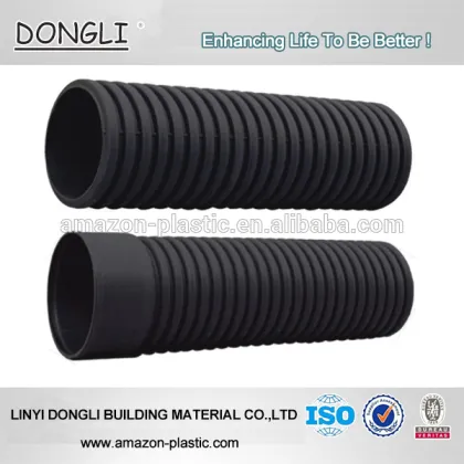 SN4 800mm hdpe plastic corrugated drain pipe hdpe culvert pipe