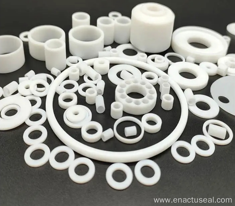 Custom PTFE Flat Washer Back Up Ring Seals