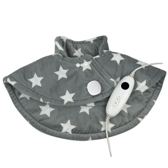 Machine-Washable Moist Heat Pad for Neck, Shoulder, and Back Pain Relief