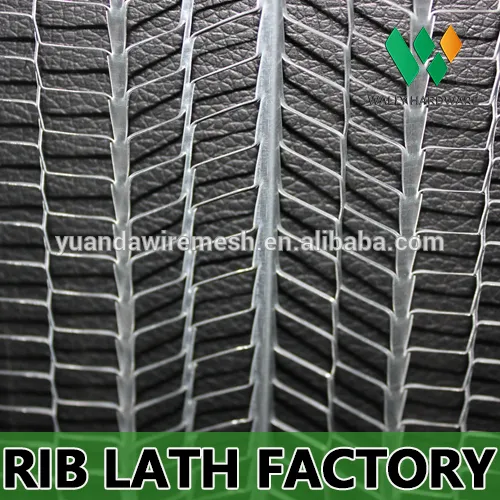 2.5lbs High Quality Galvanized sheet Concrete Flat Galvanized Metal Rib lath For Stucco Formwork
