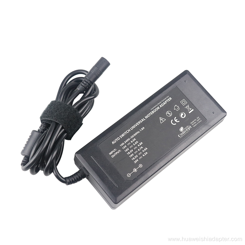 90w Universal Adapter For Laptop With 8 Tips